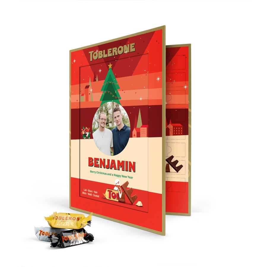 Calendar de advent tipărit- Toblerone Calendar de advent tipărit- Toblerone