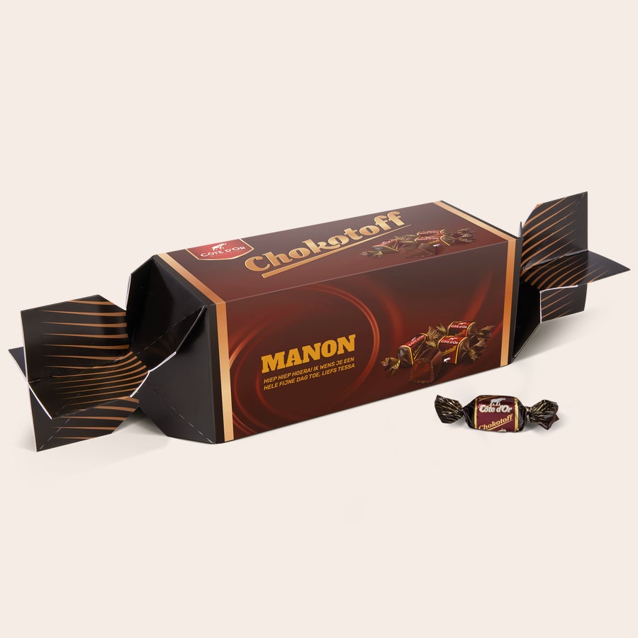 Gepersonaliseerd Chokotoff cadeau Gepersonaliseerd Chokotoff cadeau