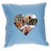 Personalizowana romantyczna poduszka ze zdjęciem- mała - błękitna