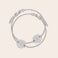 Bracelets en argent avec initiales gravées - Mère & fille Bracelets en argent avec initiales gravées - Mère & fille