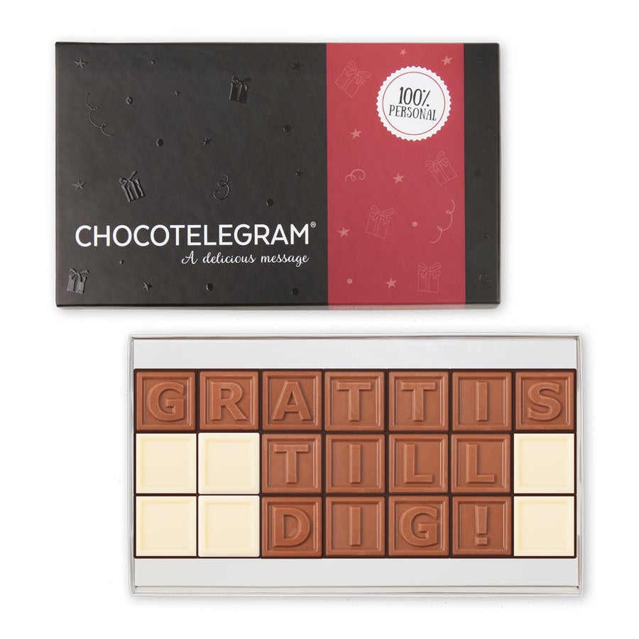 Choklad Meddelande - 21 Bokstäver