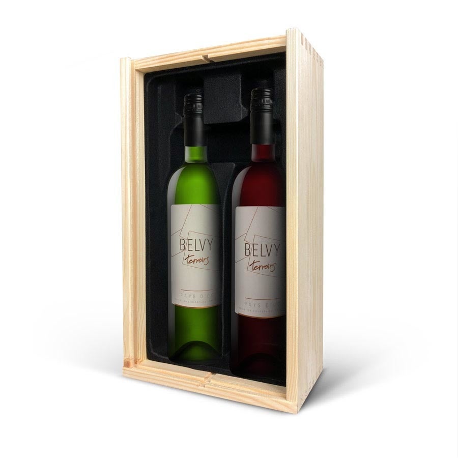 Personalised Wine Gift Set - Belvy - Red, white and rosé