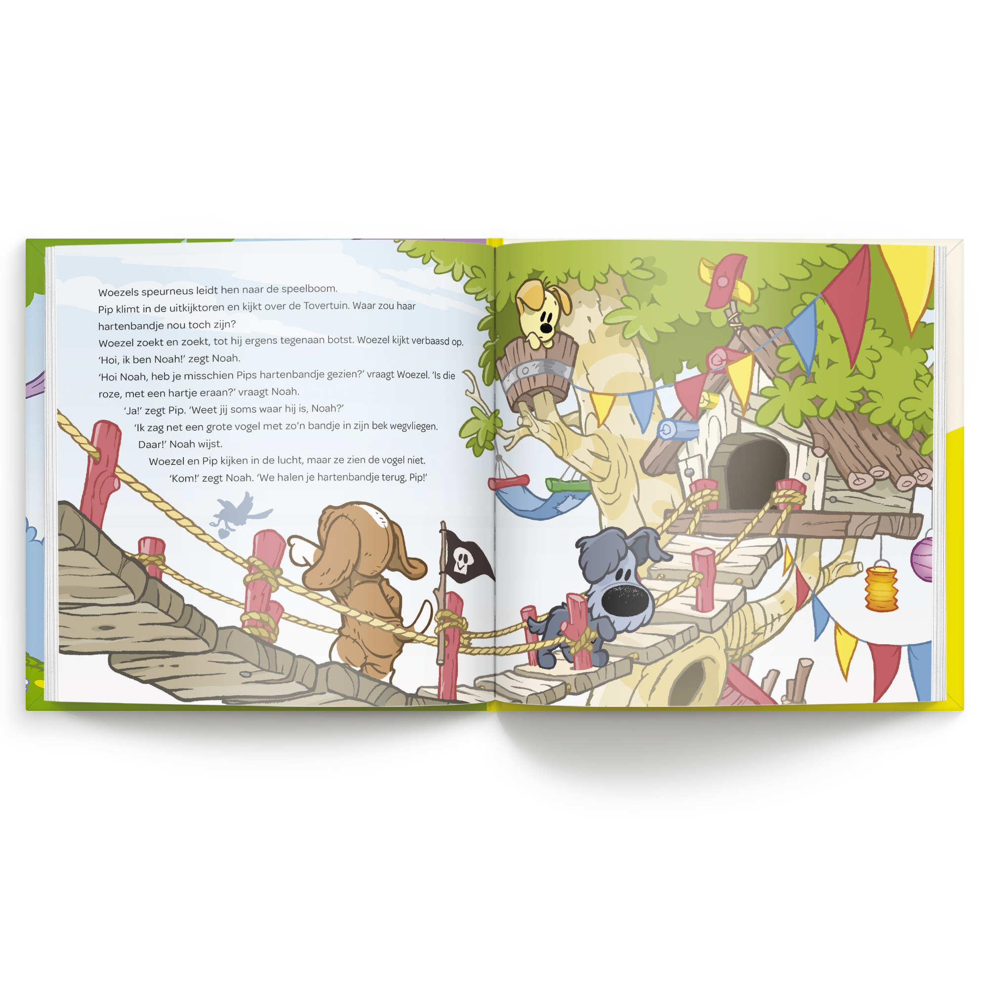 Gepersonaliseerd kinderboek - Woezel & Pip 'op Avontuur met', met een zelfgekozen naam in het verhaal geprint