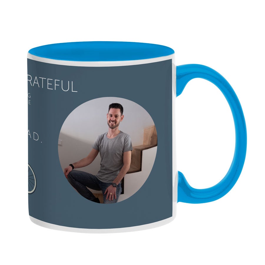 Tasse mit Foto - Blau