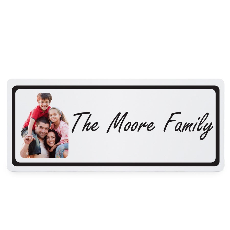 Personalised decorative street sign - Medium