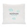 Personalised cushion - Newborn Baby - White - 40 x 40 cm