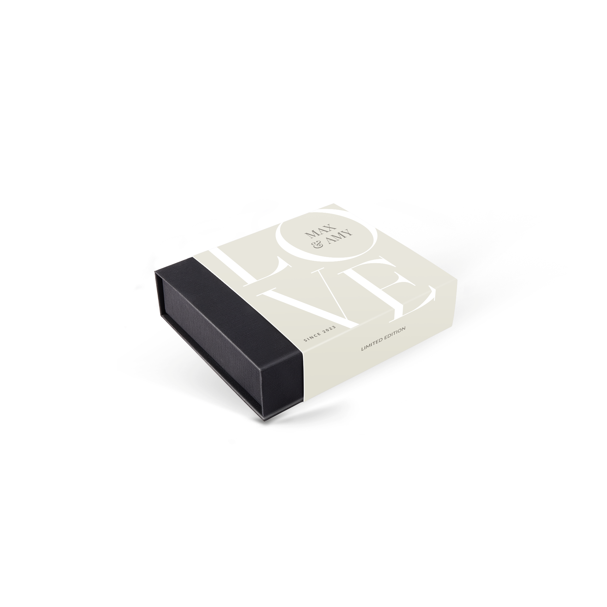 Caixa de presente personalizada de chocolates de luxo - Amor - 9 peças