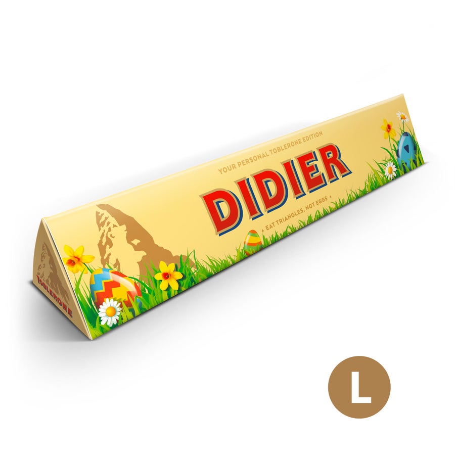 Toblerone de Pâques personnalisé Toblerone de Pâques personnalisé