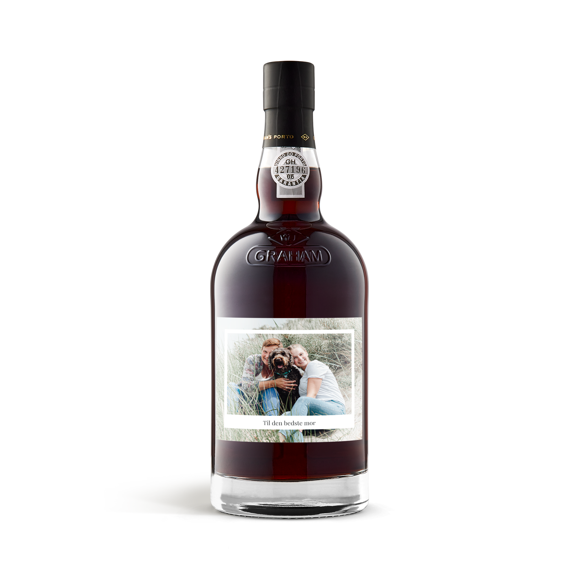 Portvin gaveæske med navn og billede - Grahams 10 Years