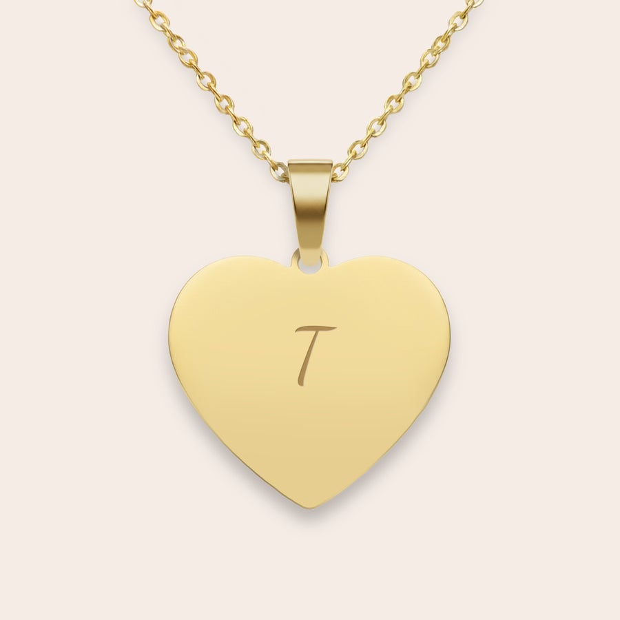 Collier cœur gravé Collier cœur gravé