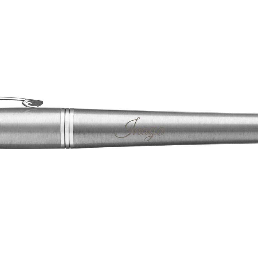  Stylo à plume Parker Urban Metro personnalisé - Droitier (argent)