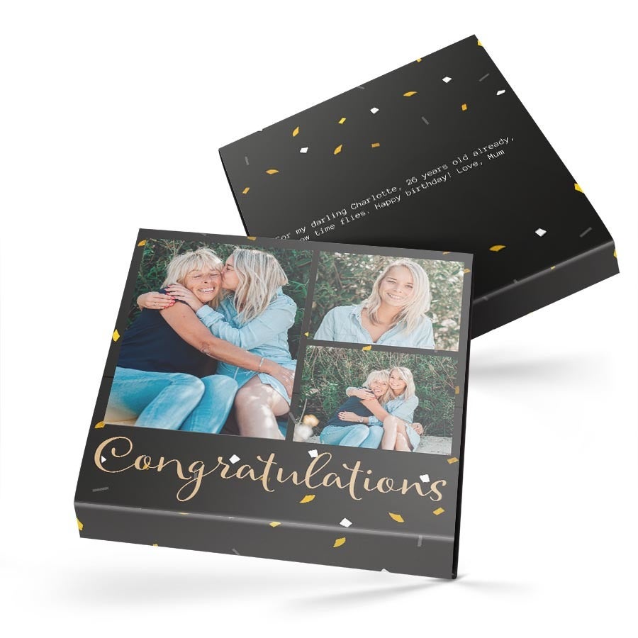 Caja de lujo personalizada - (49 chocolates)