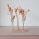 Sušené kvety - 3 vázy - personalizovaný drevený stojan