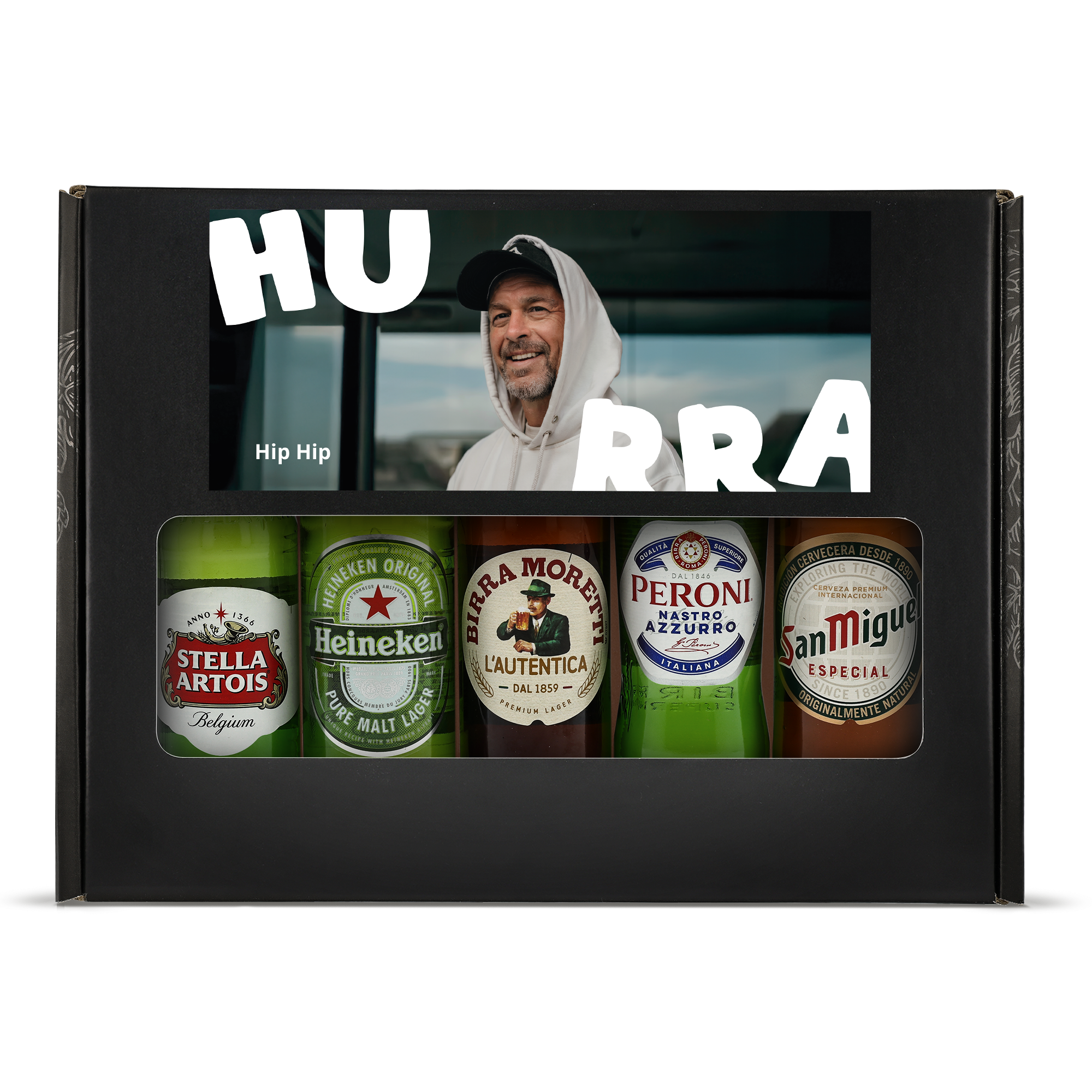 Øl gaveæske med eget billede