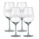 Rood wijnglas - set van 4