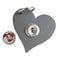 Click Keyring Heart - Grey