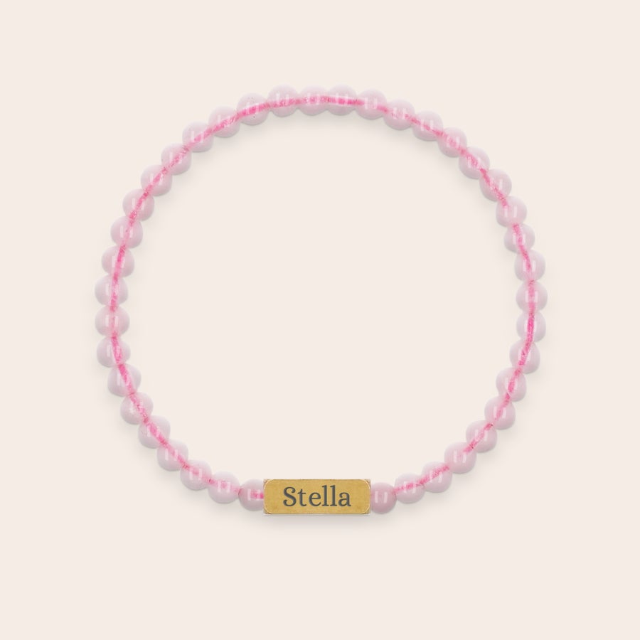 Rosenkvartsarmband - graverat Rosenkvartsarmband - graverat