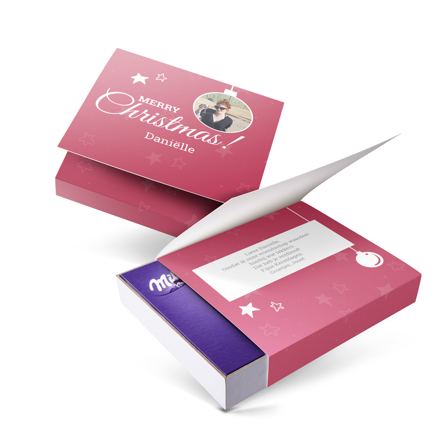 Milka giftbox bedrukken - Kerst - 220 gram