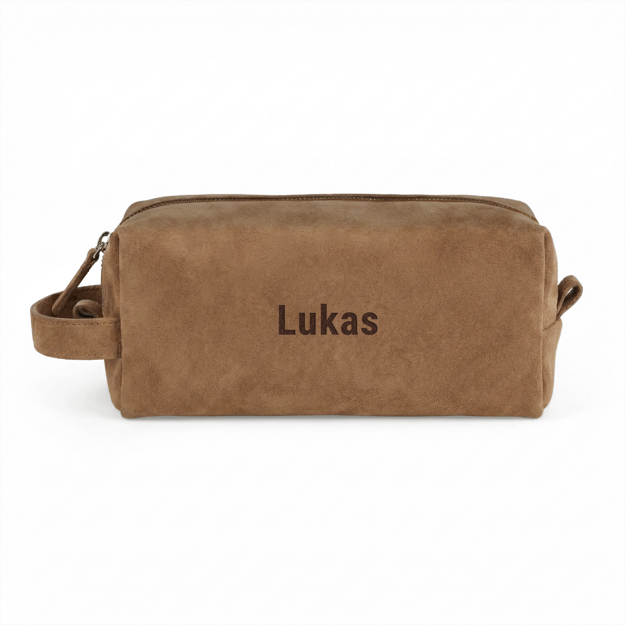 Kulturtasche aus Leder mit Gravur