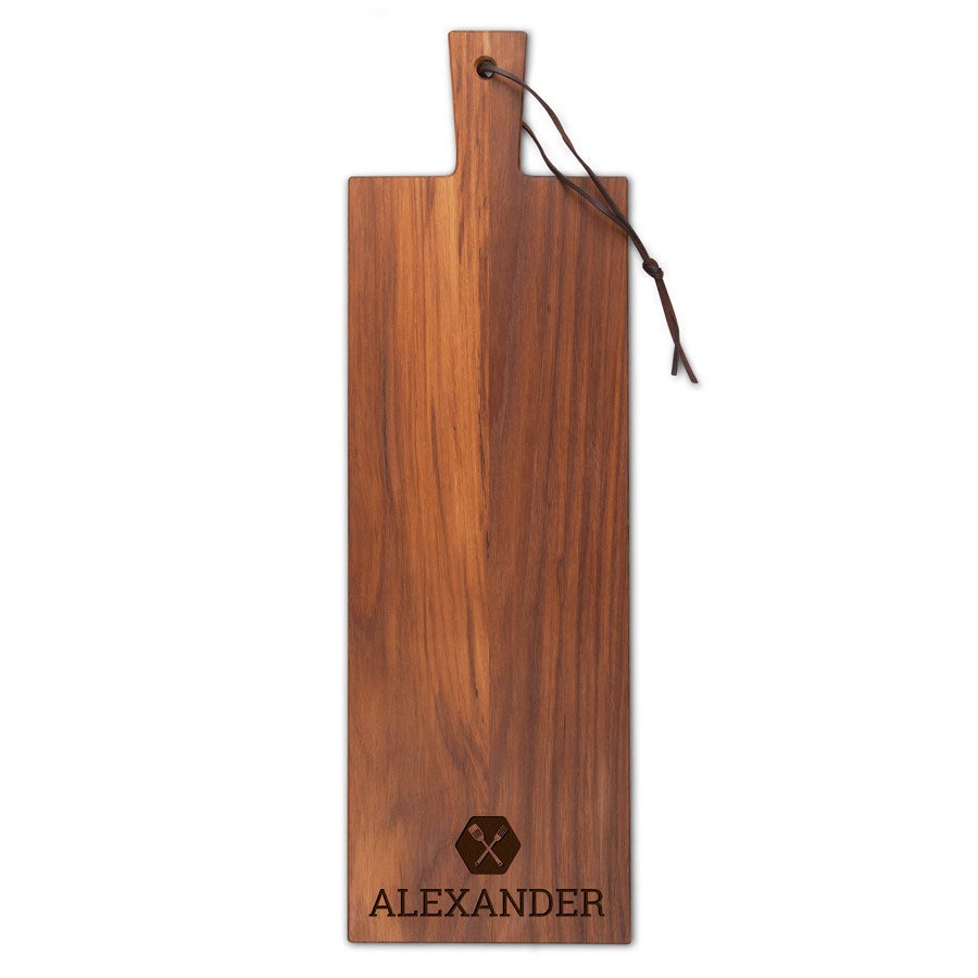 Houten broodplank met naam YourSurprise