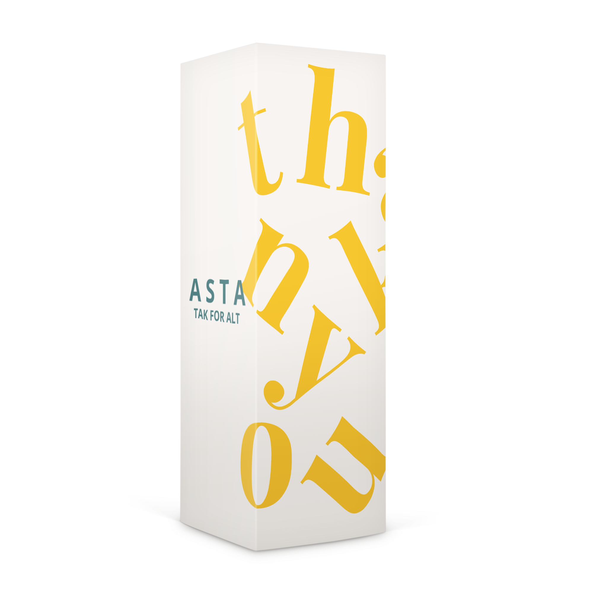 Personlig gaveeske med søtsaker