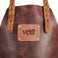 Personalised leather apron - Brown