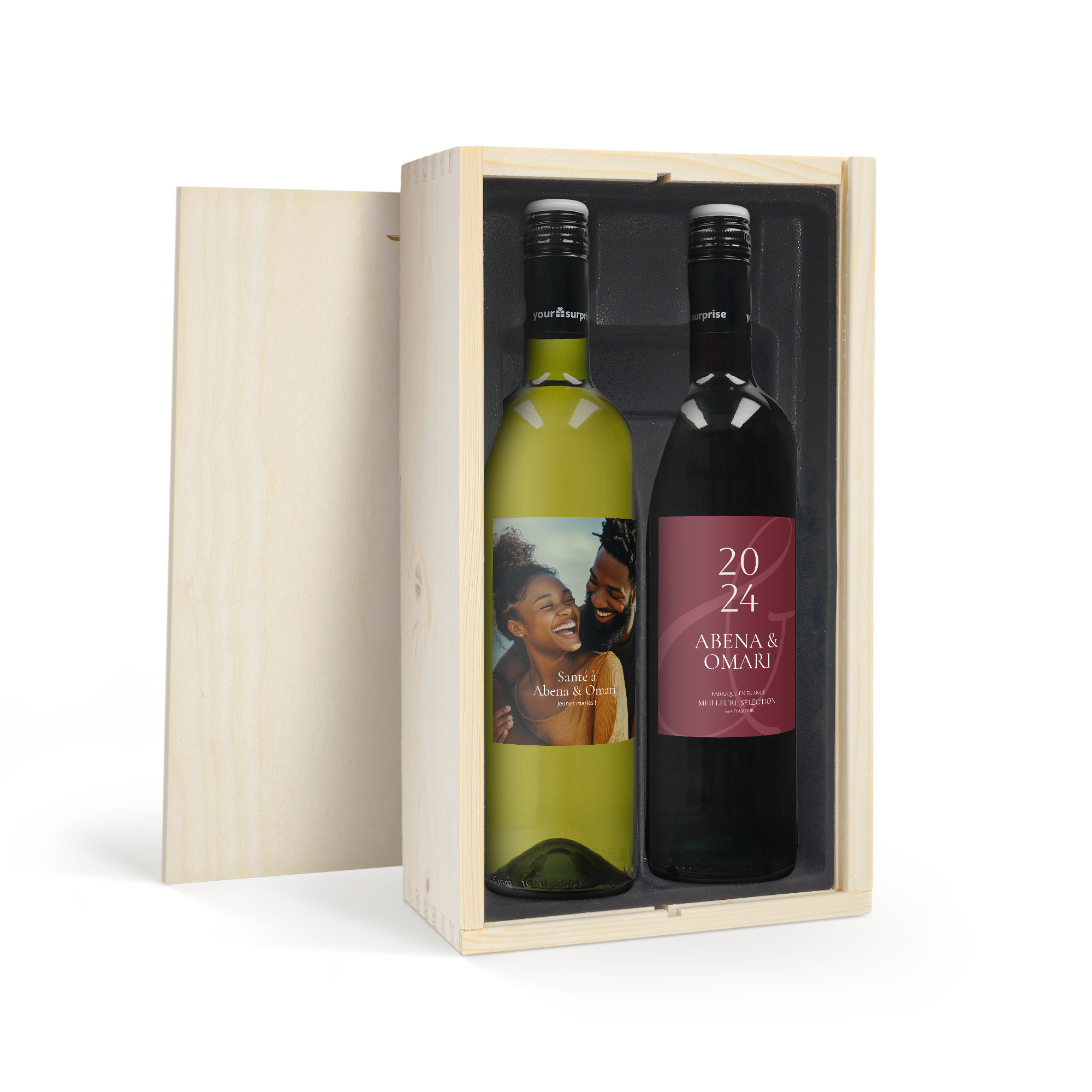 Coffret vin Maison de la Surprise personnalisé