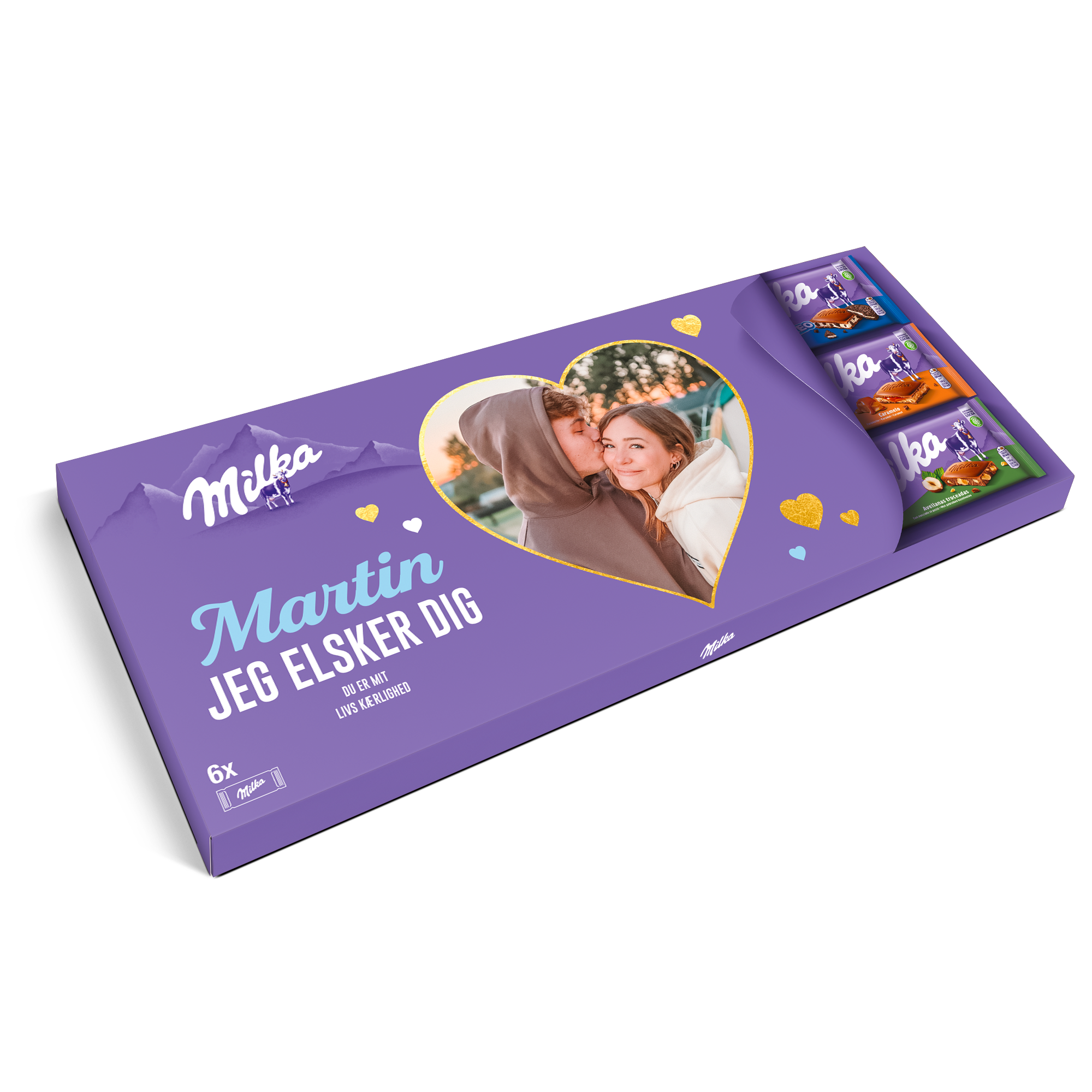 Personlig Mega Milka med navn og billede