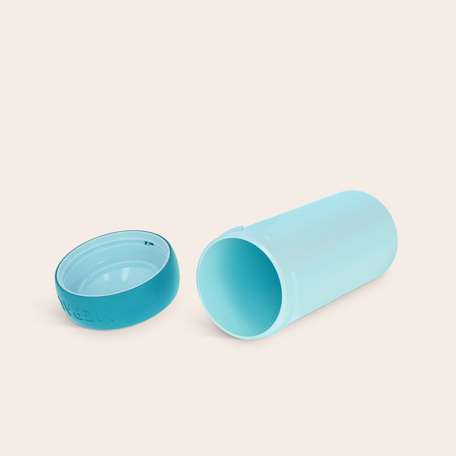 Tazza per scuola personalizzata - Mepal Tazza scolastica personalizzata Mepal Campus turchese con coperchio svitato