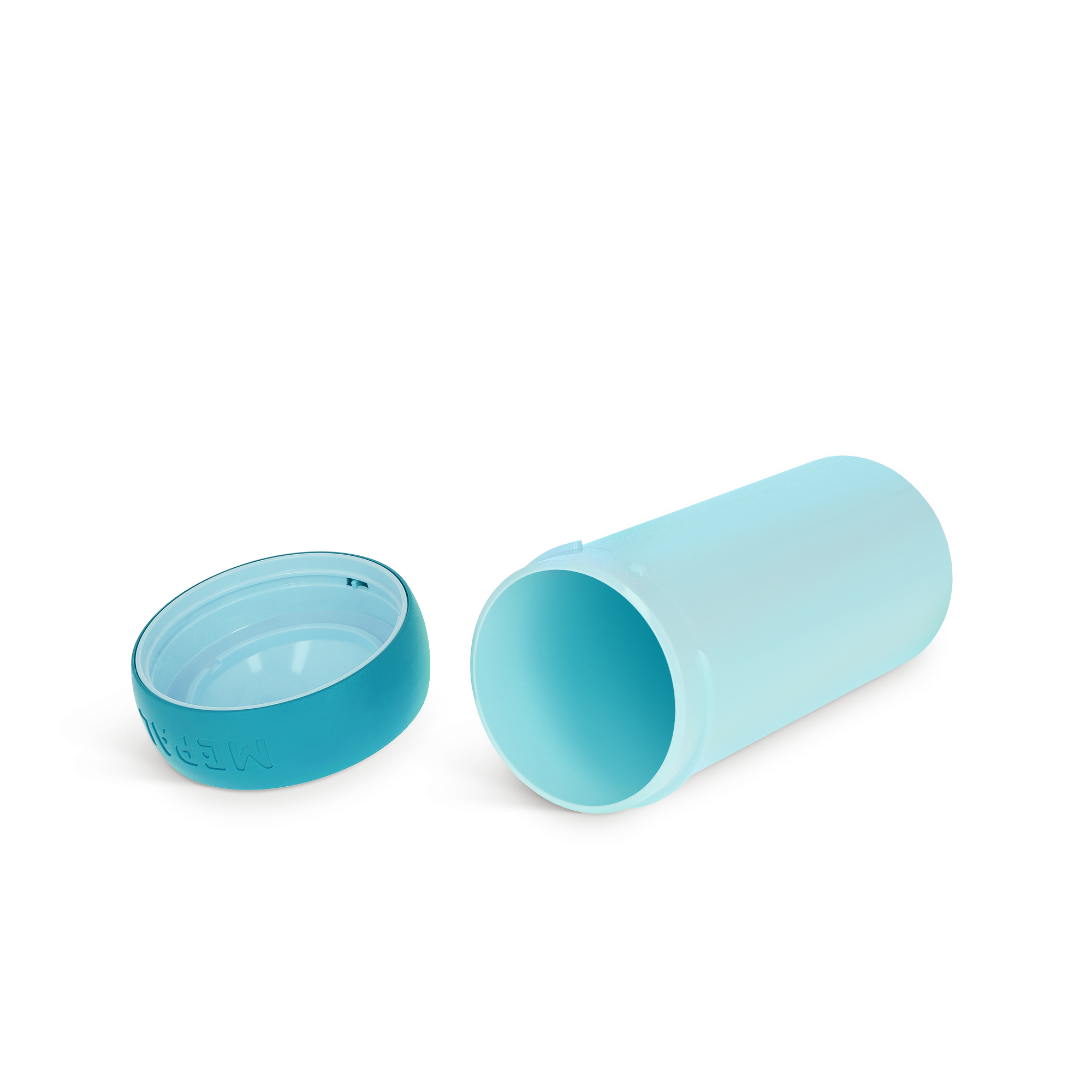 Taza escolar personalizada Mepal Campus azul turquesa con tapa de rosca. Haga que cada día escolar sea especial.