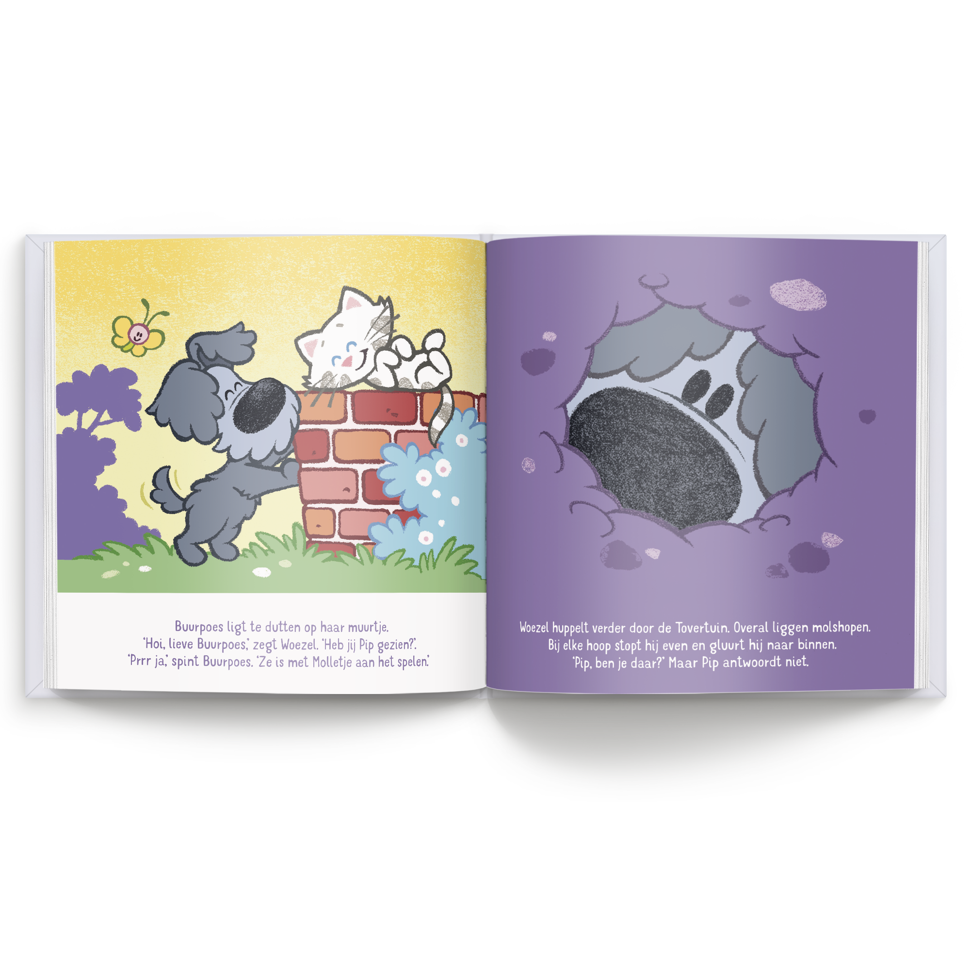 Boek "Woezel & Pip - spelen met jou" met naam