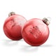 Personalised glass baubles - Red (2 pieces) Personalised glass baubles - Red (2 pieces)