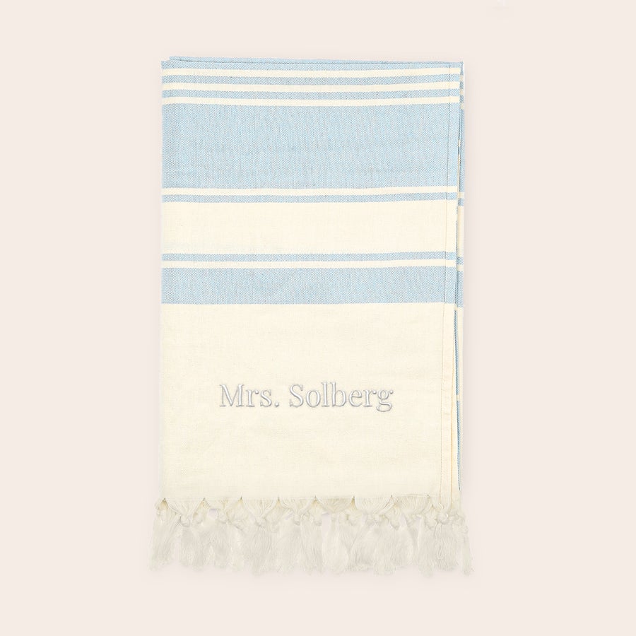 Hammam-håndkle med navn Hammam-håndkle med navn