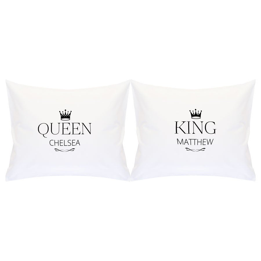 Personalised pillowcase set - Love - White - 60 x 50 cm