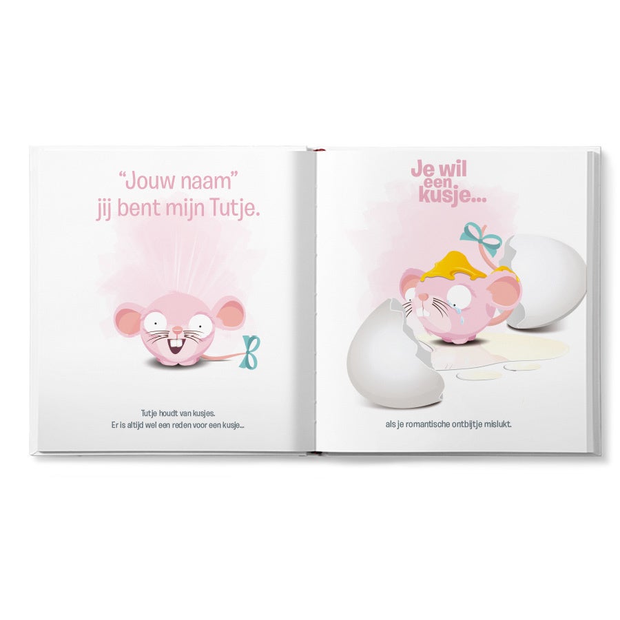 Boek "Een kusje voor mijn Tutje" personaliseren