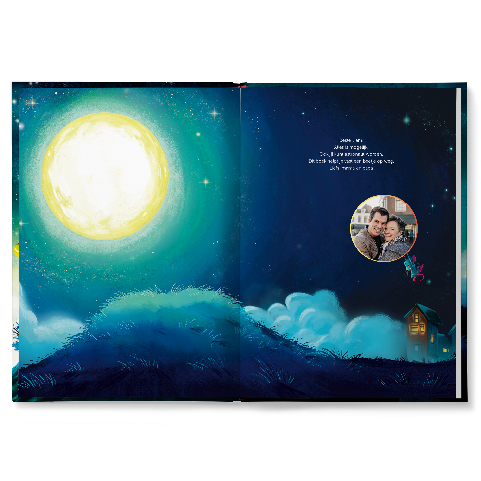 Boek "Hoe word ik astronaut?" personaliseren