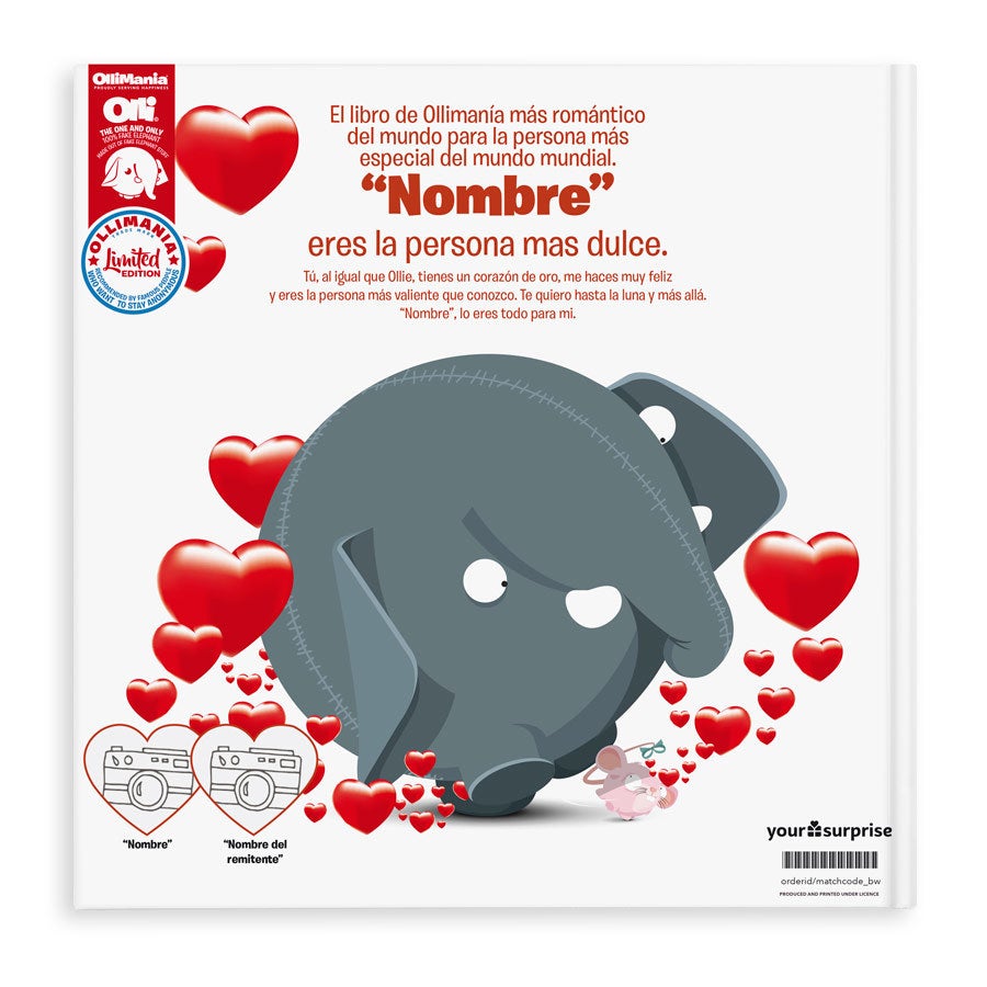 Libro XXL personalizado "Tú eres mi mejor San Valentín"