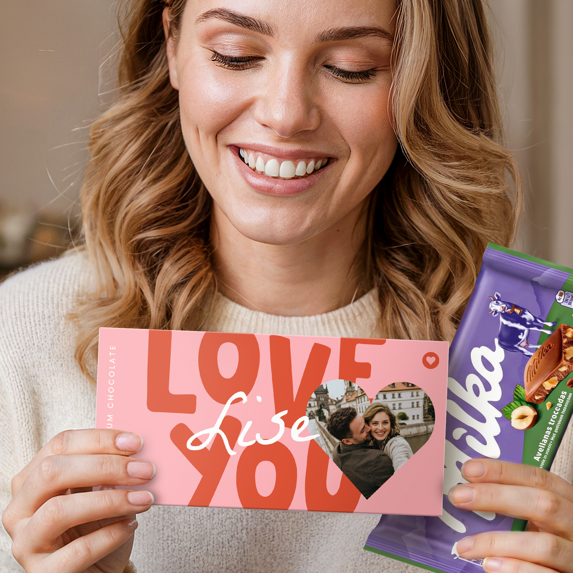 Personlig Milka-sjokoladekort