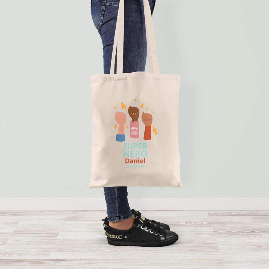 Tote bag Super-héros - coton bio