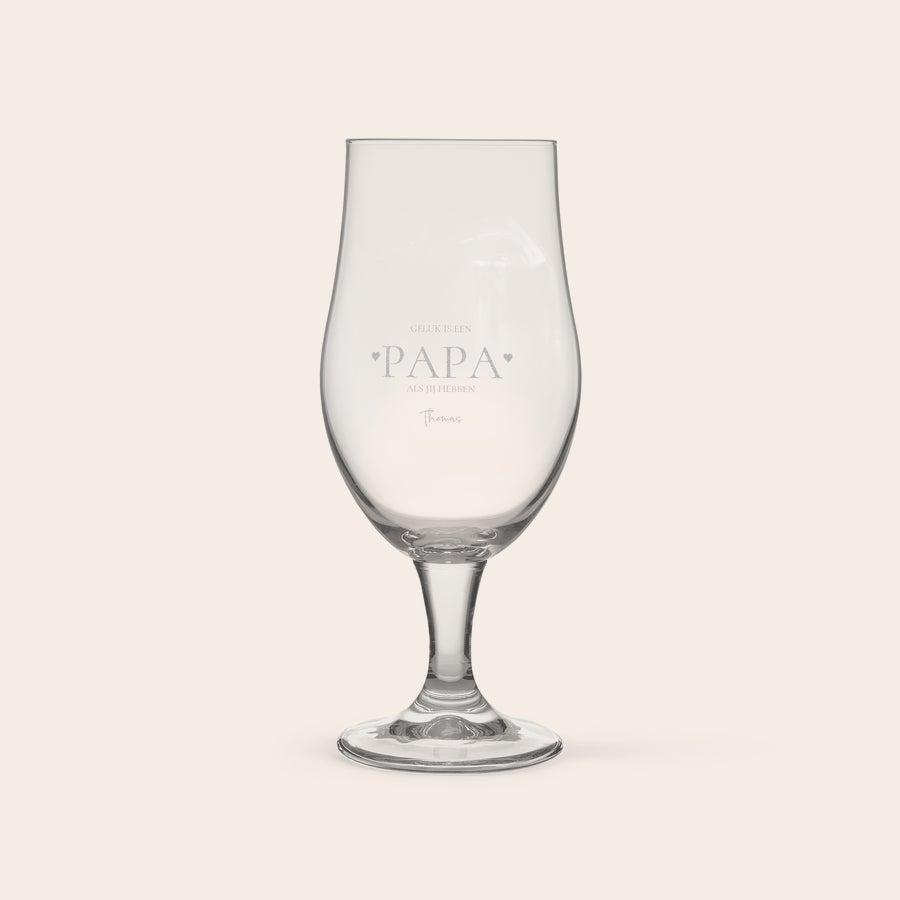 Bierglas met naam Bierglas met naam
