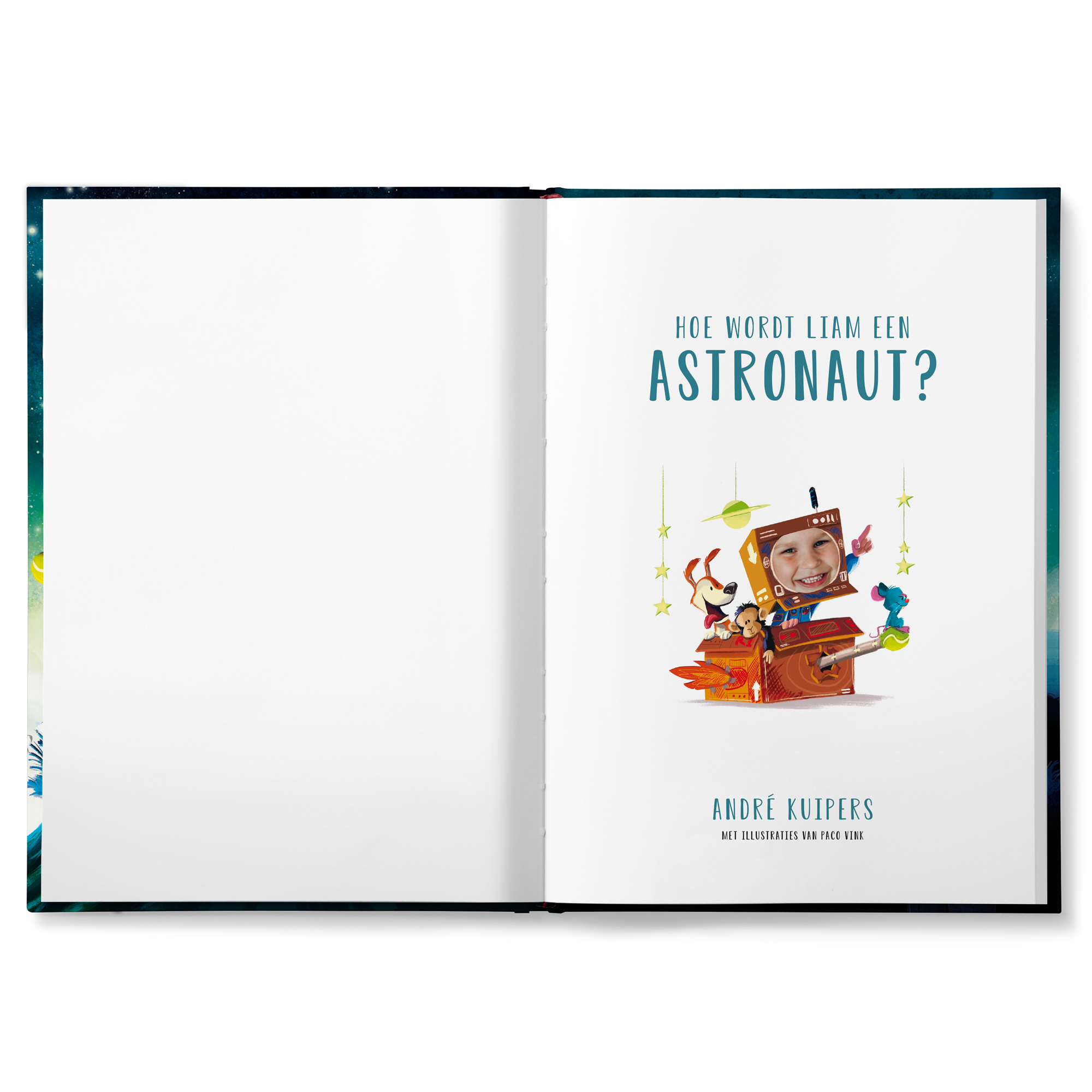 Boek "Hoe word ik astronaut?" personaliseren