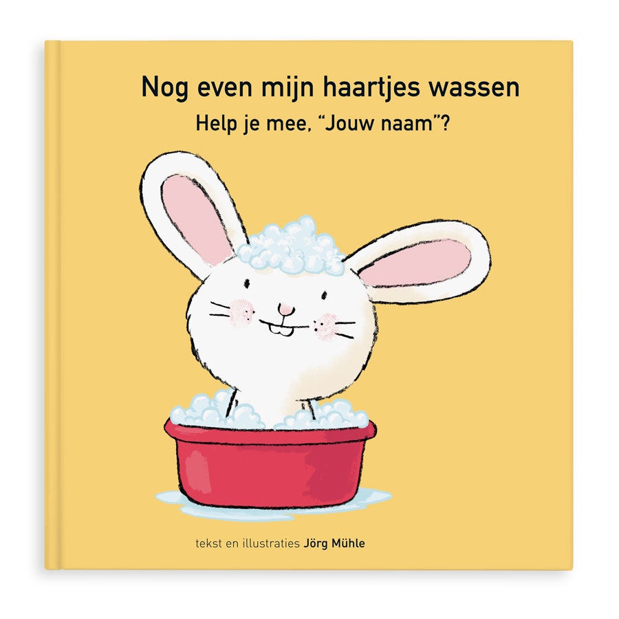 Boek met naam en foto - Nog even mijn haartjes wassen - Hardcover
