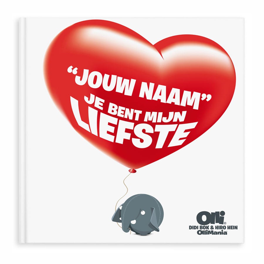 Ollimania - Je bent mijn Valentijn/Liefste - XXL versie met naam en foto