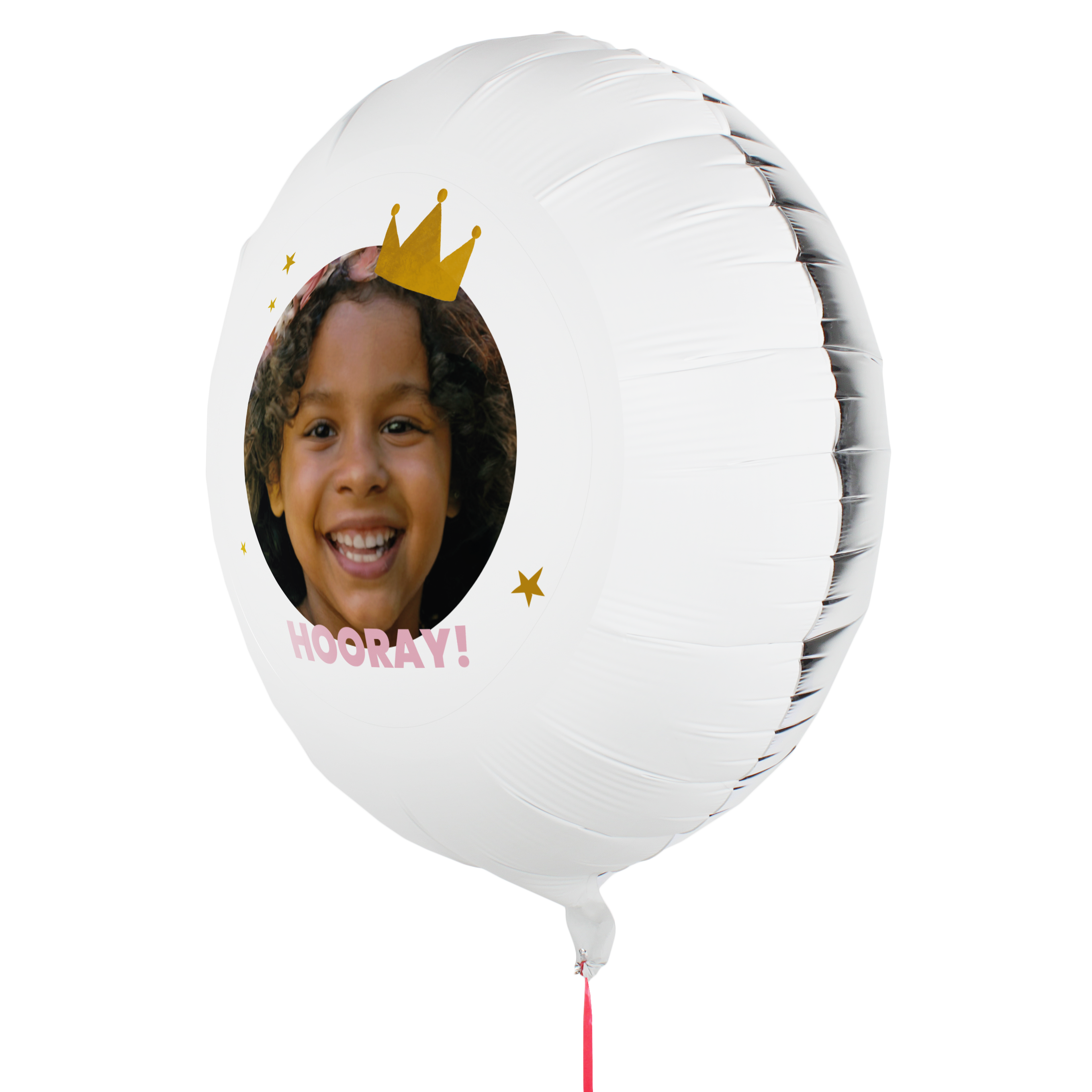 Balão com foto e texto