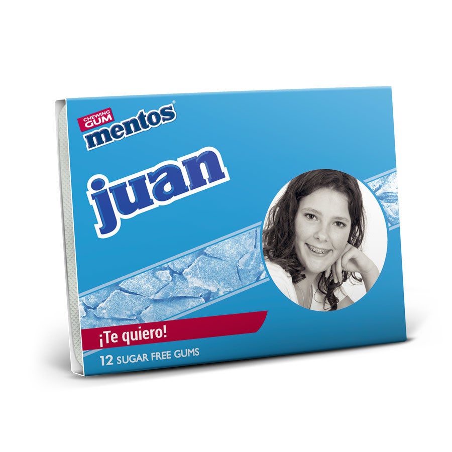 Caja de chicles con foto