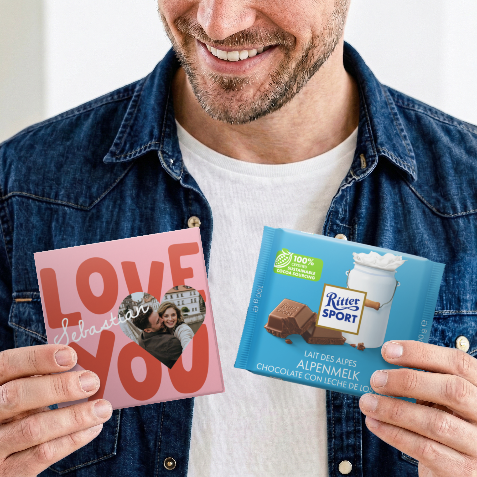 Personalisierte Ritter Sport Schokolade