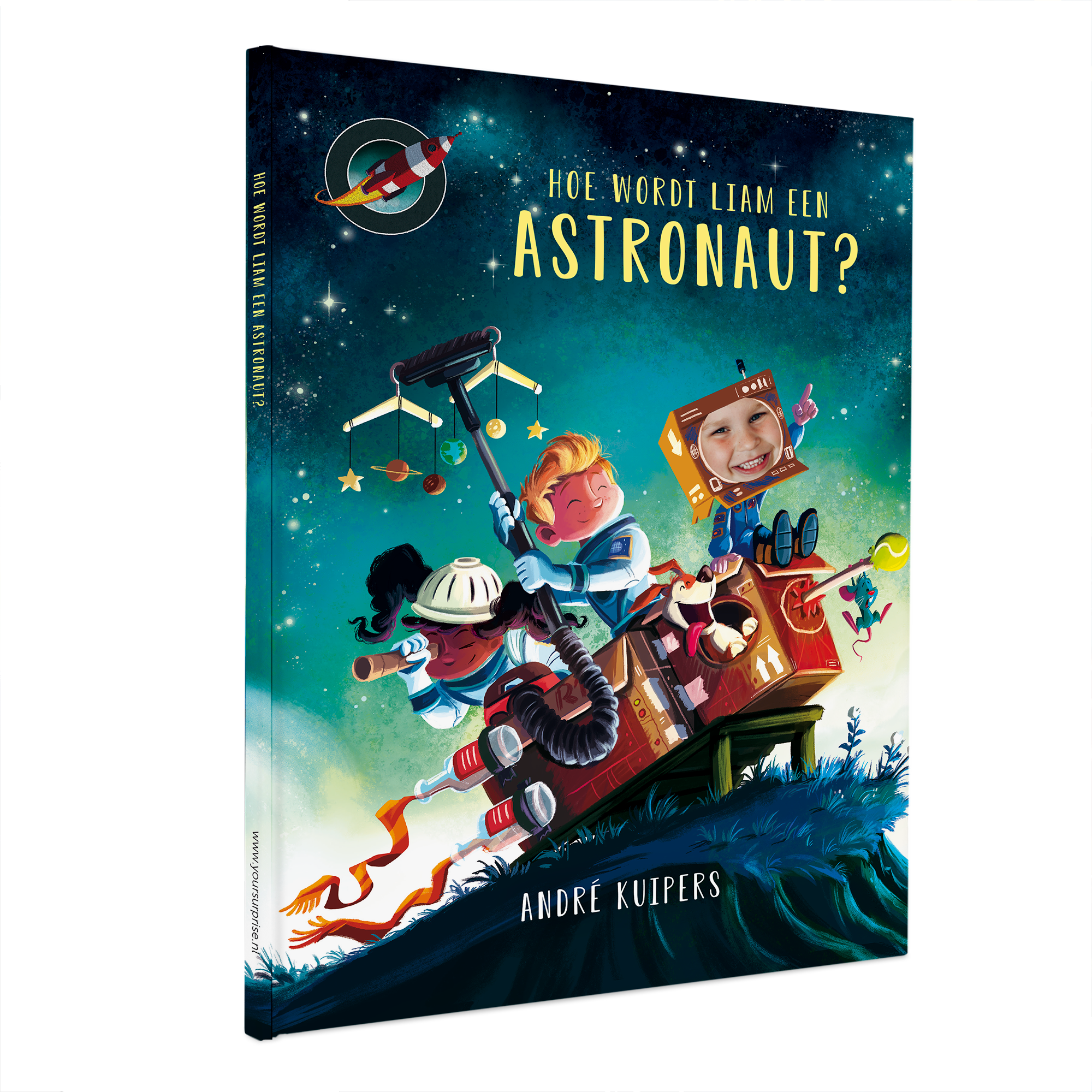 Boek "Hoe word ik astronaut?" personaliseren