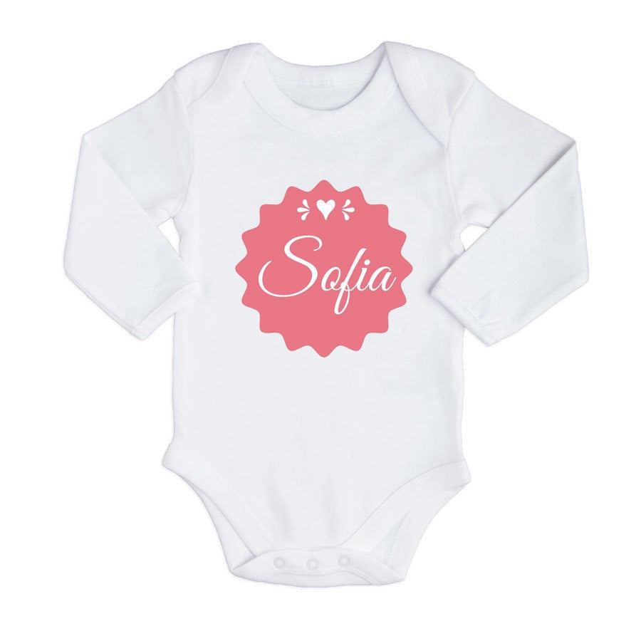 Body bébé personnalisé - Blanc - 74/80