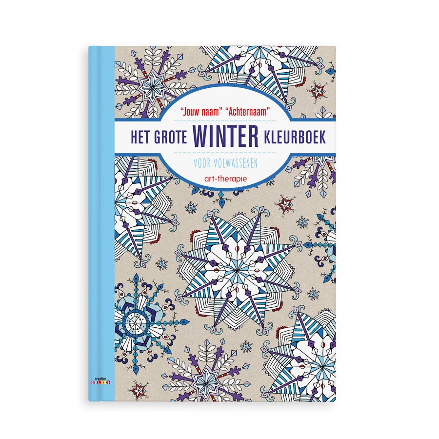 Het grote winter kleurboek voor volwassenen met naam en foto - Softcover