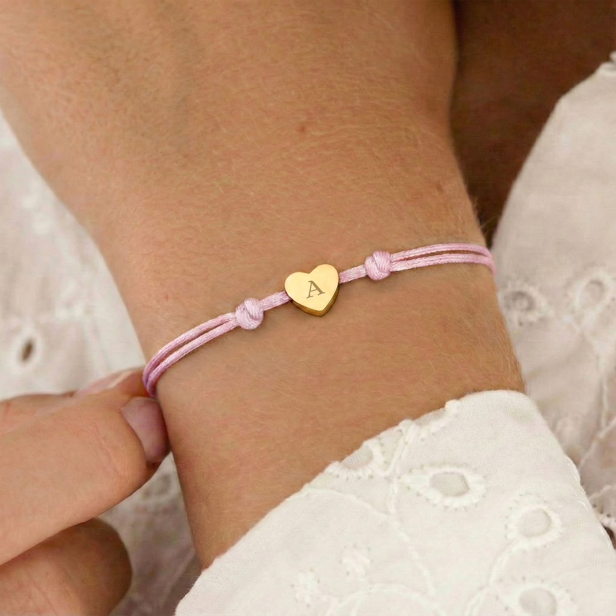 Personalised cord bracelet
